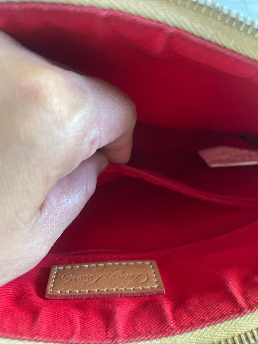 Dooney & Bourke Los Angeles Angels White‎ Red Player Pouch